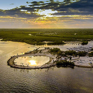 Matheson Hammock Park atoll beach